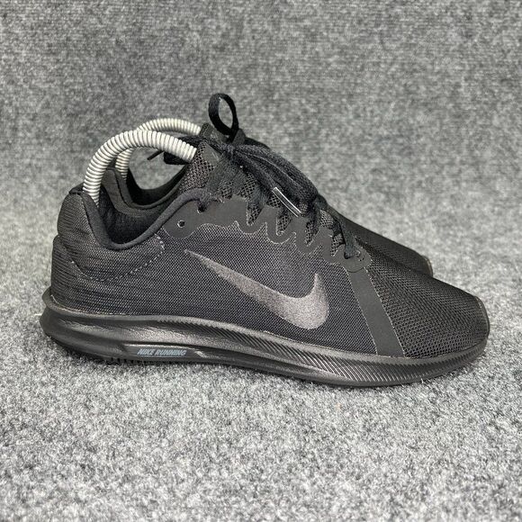 Nike Downshifter 8 Running Shoes Women's Size 6.5 Triple Black Athletic Training - Picture 1 of 12